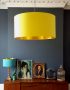 Sunshine Yellow and gold lampshade