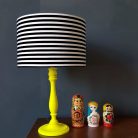 Simple Stripe Lampshade Black and white