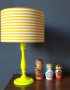 Simple Stripe Lampshade Yellow and white
