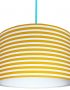 Simple Stripe Lampshade Yellow and white