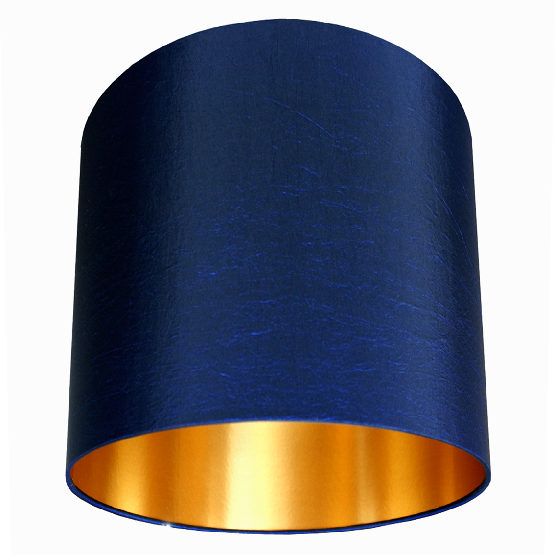 navy blue and gold lampshade