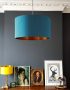 duck egg and Copper Lampshade