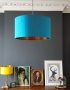 Aqua and Copper Lampshade