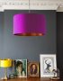 Parma Violet Purple Lampshade with Copper Lining