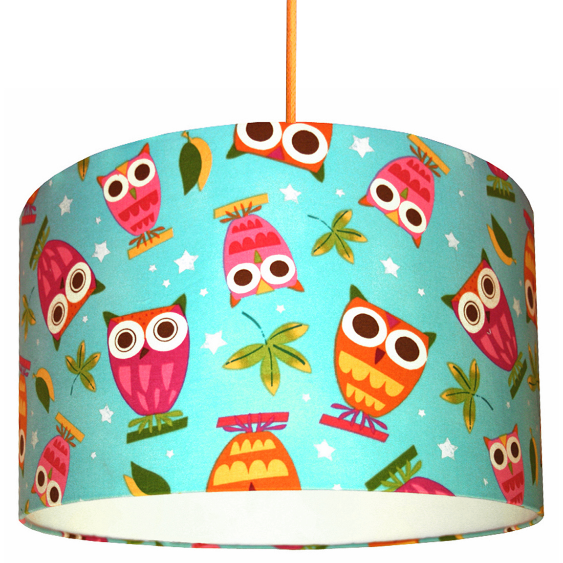 T Wit Woo Owls Lampshade In Aqua Love Frankie T Wit Woo Owls Lampshade In Aqua