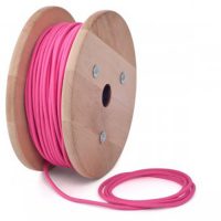 FABRIC LIGHTING CABLE IN HOT PINK