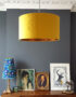 love Frankie mustard silk lampshades
