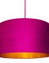 Hot Pink Silk Lampshade with Gold Lining