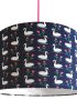 Navy Swan Lampshade