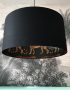Leopard Walk Cole & Son Silhouette Lampshade in Jet Black.
