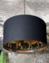 love Frankie leopard walk jet black lampshade
