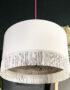 Crisp White Leopard Walk Cole & Sons handmade Wallpaper Lampshade