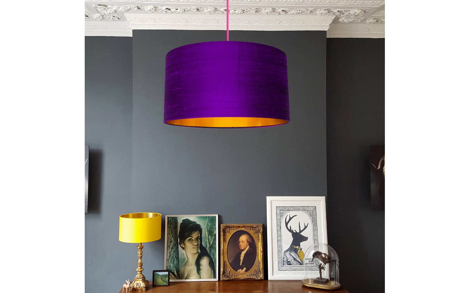 Ultra Violet Silk Lampshade Pantone Colour of the Year 2018