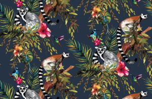 Midnight Blue Lemur Wallpaper