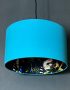 Love Frankie Midnight Blue Lemur Silhouette Lampshade in Sky Blue