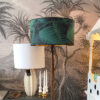 Cole & Sons Palm jungle and gold lined lampshade