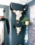 Wall mounted decorative Faux Bison Heads