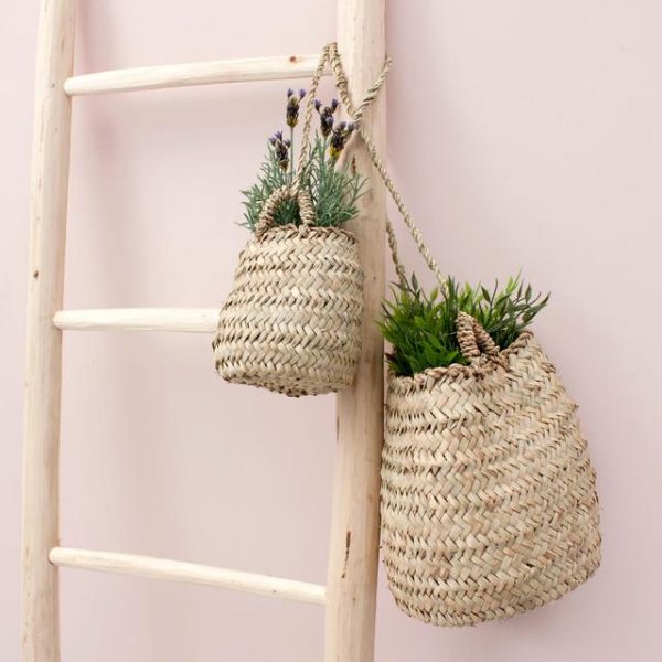 Plam Leaf Hanging Basket
