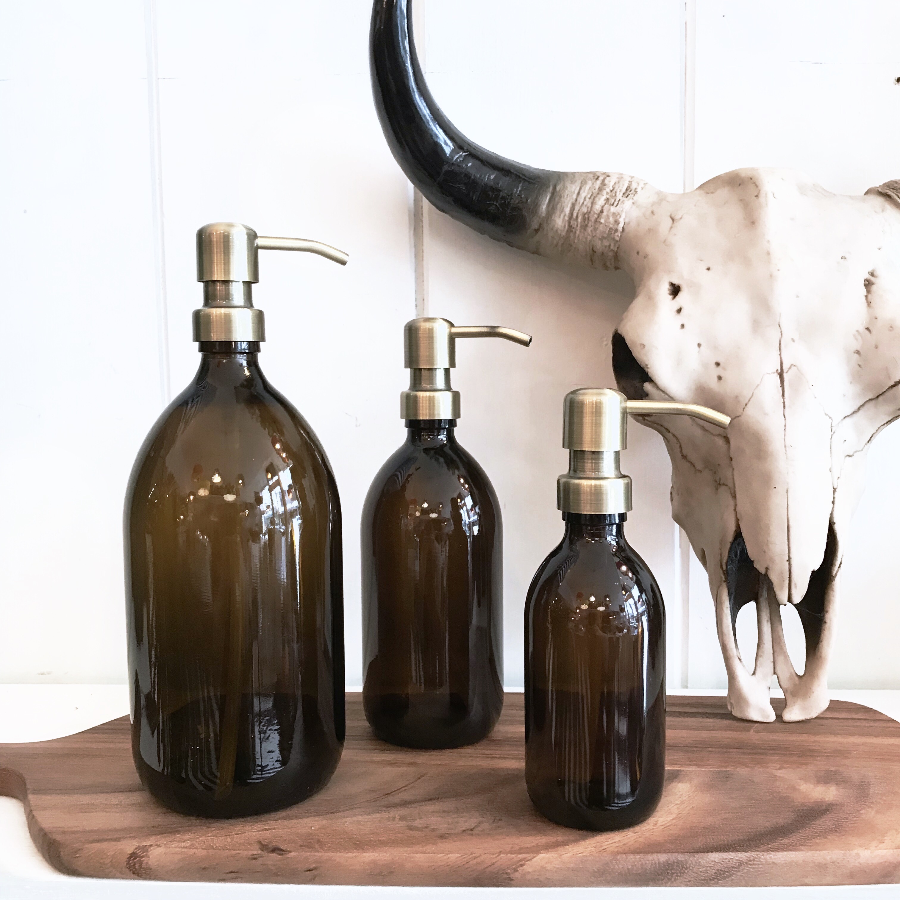 Amber Gl Soap Dispensers With Gold Pump Love Frankie Amber Gl Soap Dispensers With Gold Pump