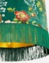 Close up of flora x fauna forest green lampshade