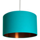 Jade Lampshade With Brushed Copper Lining