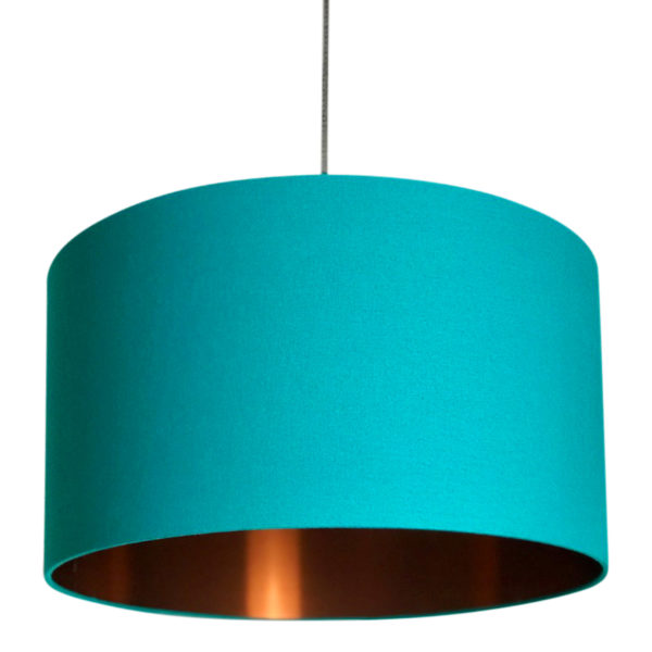 Jade Lampshade With Brushed Copper Lining