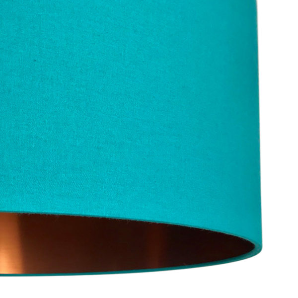 Jade Lampshade With Brushed Copper Lining