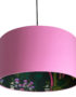 Rabarber Wallpaper Silhouette Lampshade in Candy Floss Pink