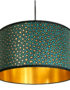Senzo Spot Animal Print Lampshade With Gold Lining