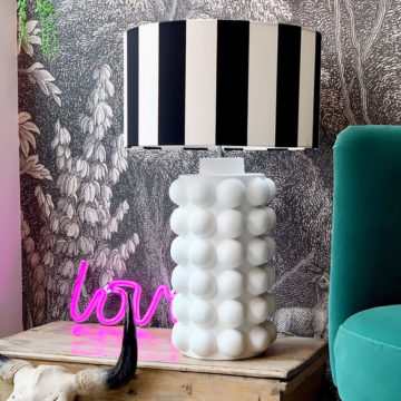 lovely bubbly bubble lamp in white