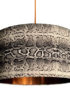Serpent Snakeskin Linen Lampshade With Copper Lining
