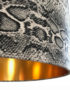 Serpent Snakeskin Linen Lampshade With Gold Lining