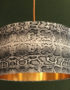 Serpent Snakeskin Linen Lampshade With Gold Lining