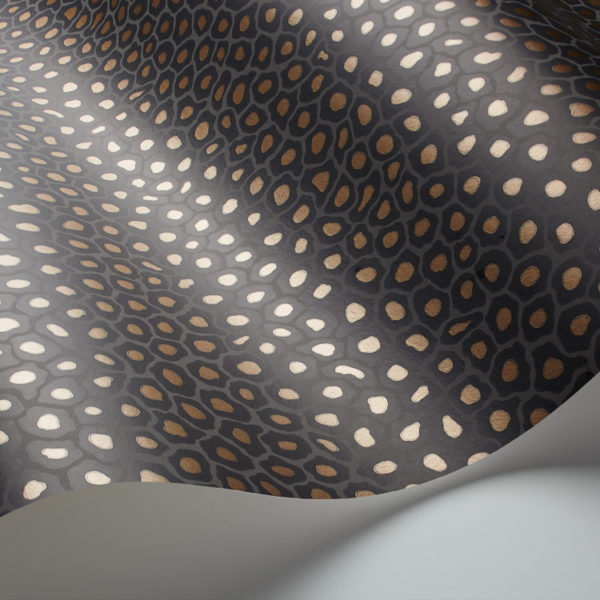 Cole & Son Ardmore Collection Senzo Spot Wallpaper - Charcoal - 6032