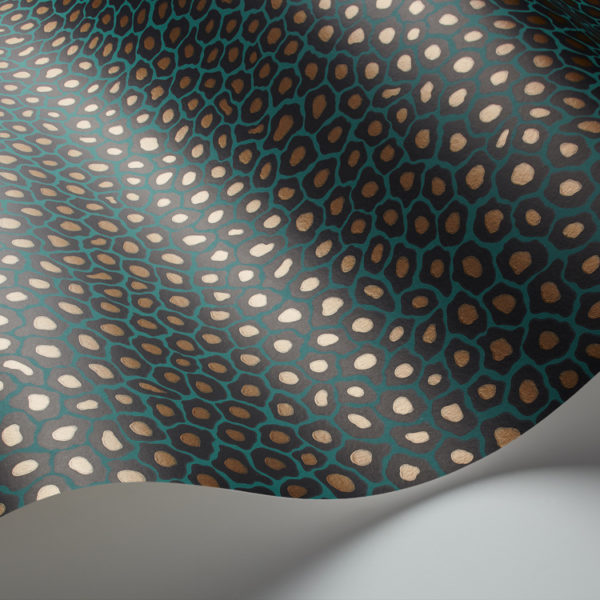 Cole & Son Ardmore Collection Senzo Spot Wallpaper - Petrol - 6033