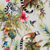 Kooky Jungle Lemur Wallpaper in Silver
