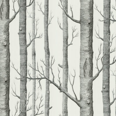 Cole & Son New Contemporary: The Woods Wallpaper Black & White 69/12147