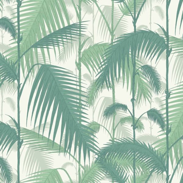 Cole & Son Palm Jungle wallpaper in Emerald Green 95/1002