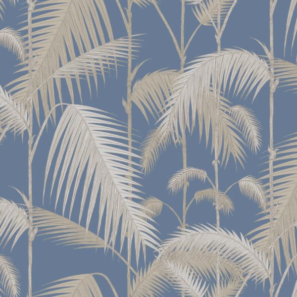 Cole & Son Palm Jungle wallpaper in Blue 95/1006