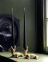Elegant Tapered Candles in Black