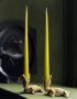Elegant Tapered Candles in Lime Green
