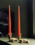 Elegant Tapered Candles in Tangerine Orange