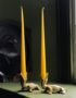 Elegant Tapered Candles in Yellow