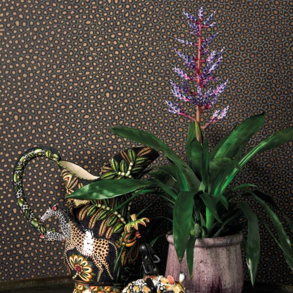 Cole & Son Ardmore Collection Senzo Spot Wallpaper - Charcoal - 6032