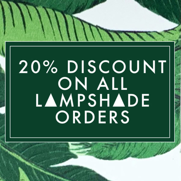 Tropical Lampshade launch with 20% discount on all lampshade orders