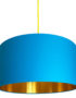 Love Frankie Topaz cotton lampshade gold lining