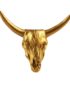Buffalo Skull Drawer Knob in Gold