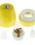 Porcelain Lampholder in Yellow