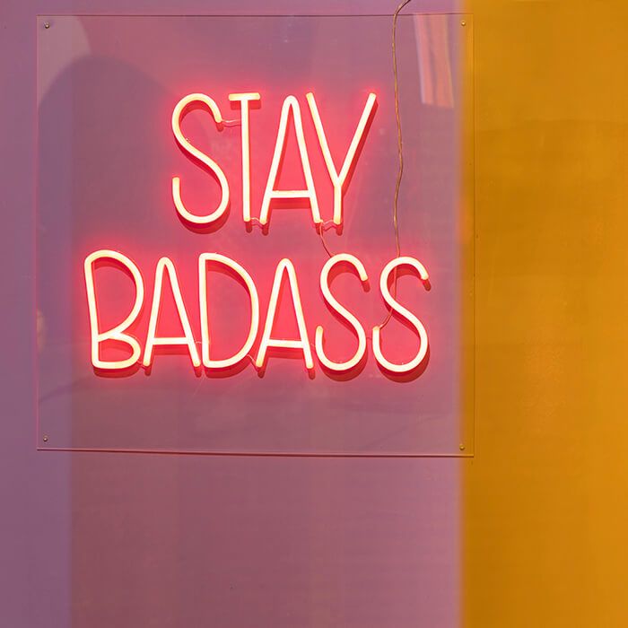 Stay Badass Neon Light Sign | Love Frankie Are Neon Lights Bad For You