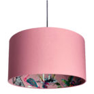 Dirty Pink ChiMiracle Wallpaper Silhouette Lampshade in Dirty Pink Cotton